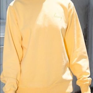 brandy melville honey sweatshirt